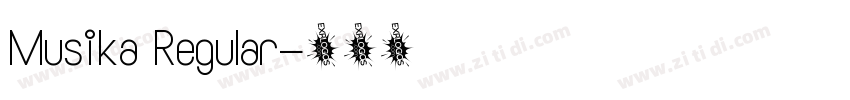 Musika Regular字体转换